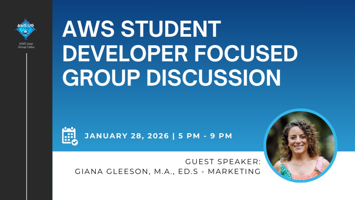 AWSStudent Developer Focused Group Discussion 