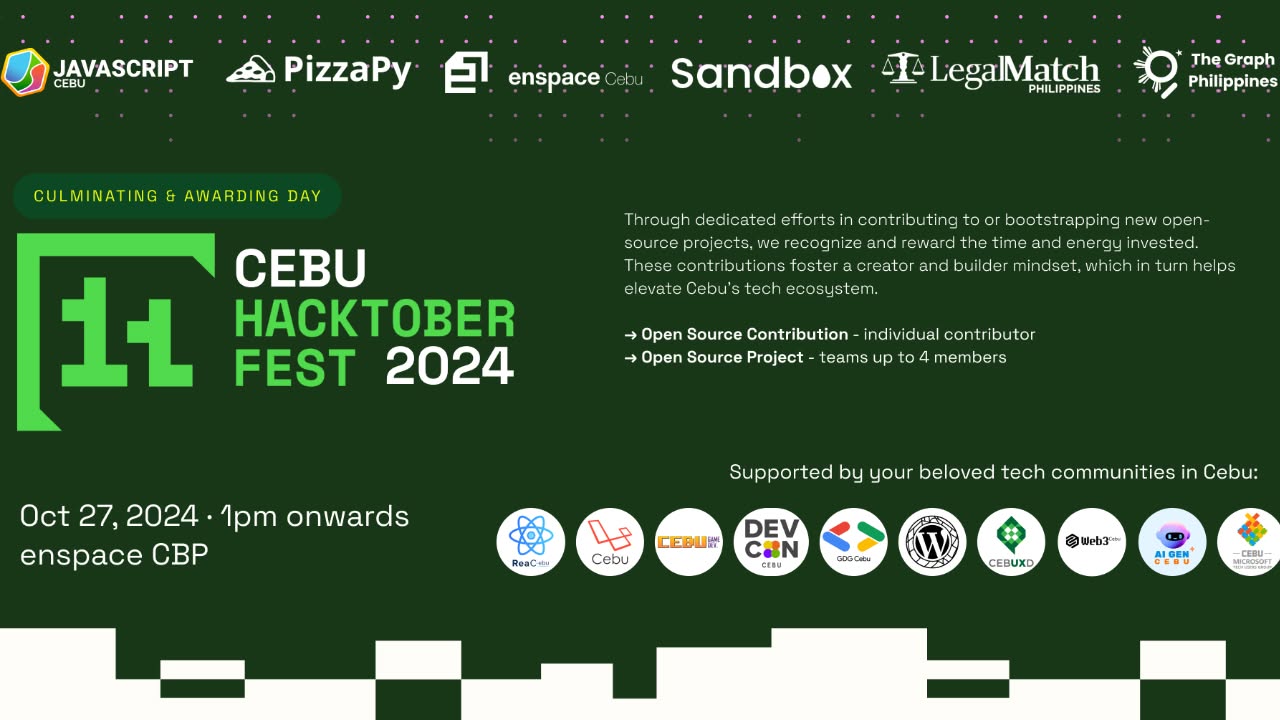 Cebu Hacktoberfest 2024 Awarding and Culmination Day