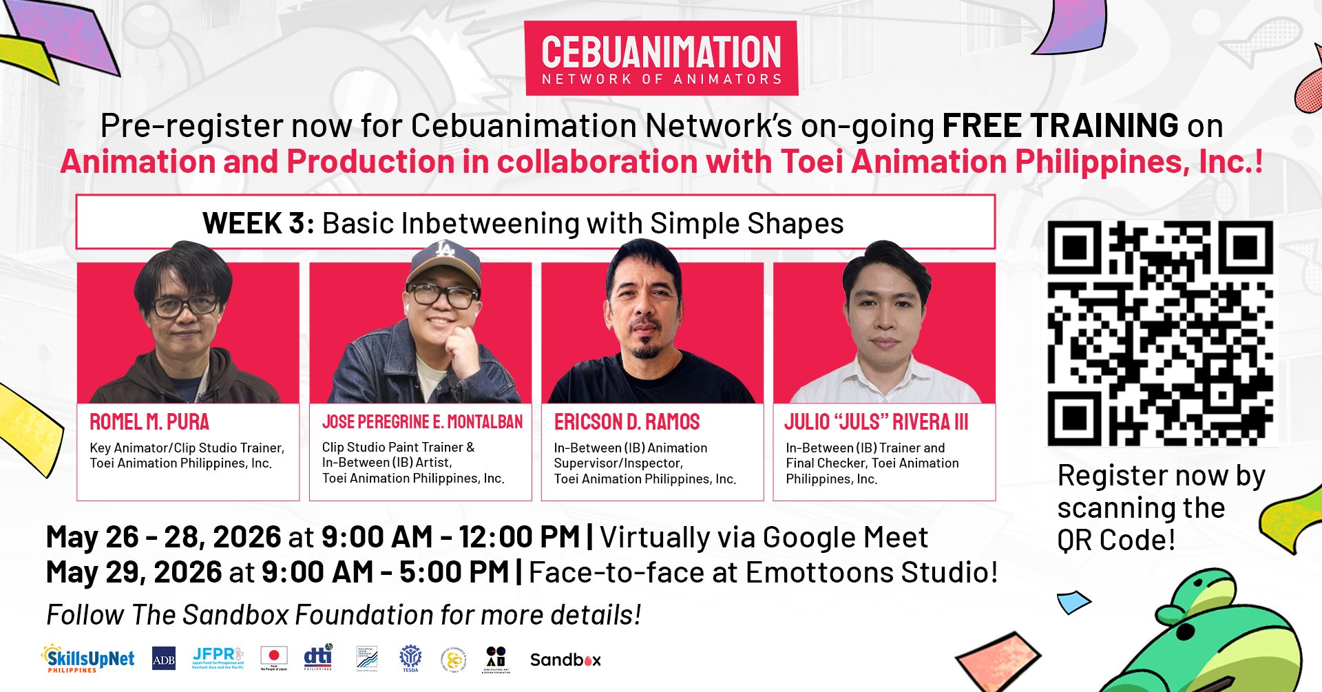 FREE Basic In-betweening (IB) Training with Toei Animation Philippines, Inc. | Cebuanimation Network