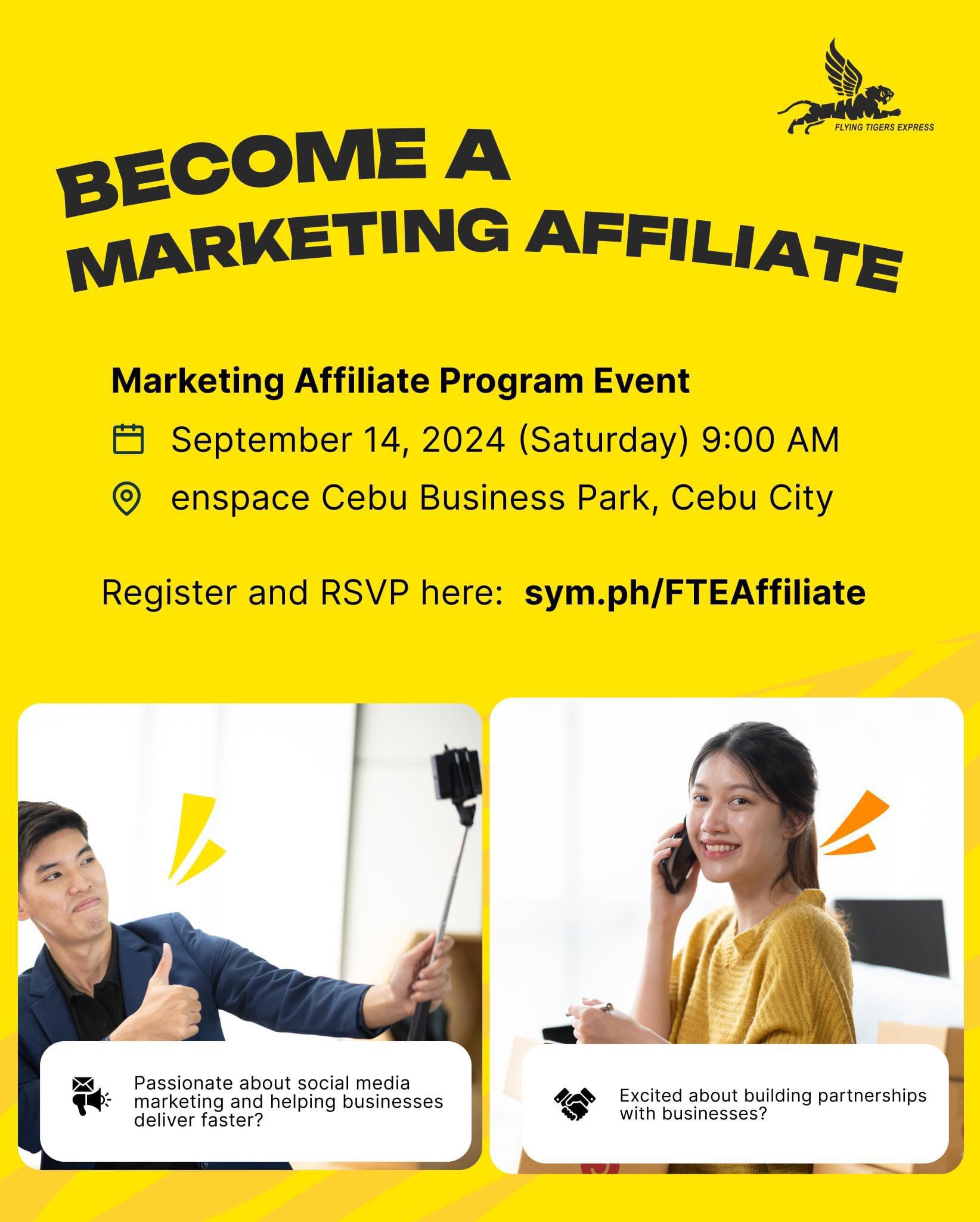 Marketing Affiliate Program Event by Flying Tigers Express