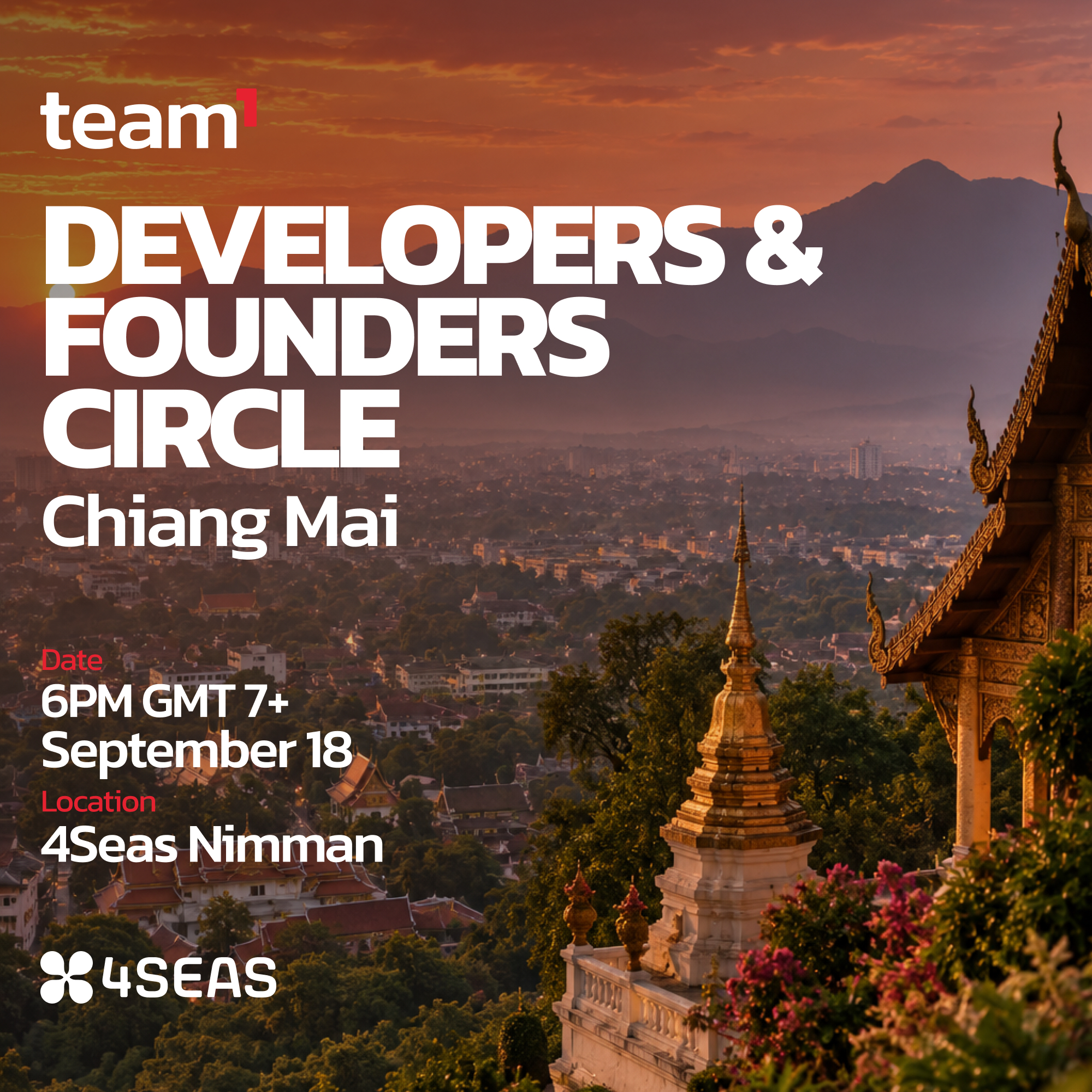 Team1 Chiang Mai Founders & Developers Meetup