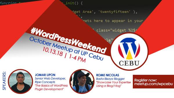 WordPress Weekend - October Meetup at UP Cebu